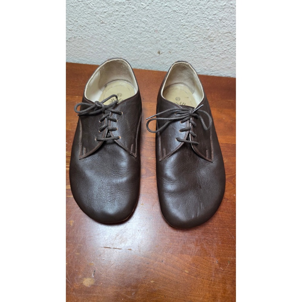 EIH Earthing Harmony Leather Grounding Barefoot Shoes Men's 41 Brown Minimalist